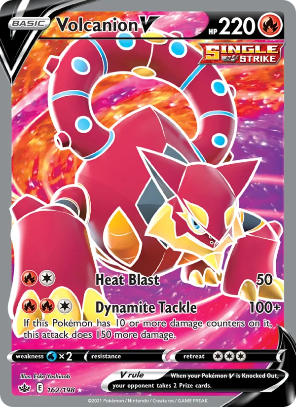 Volcanion V (Full Art) — SWSH06: Chilling Reign #162/198