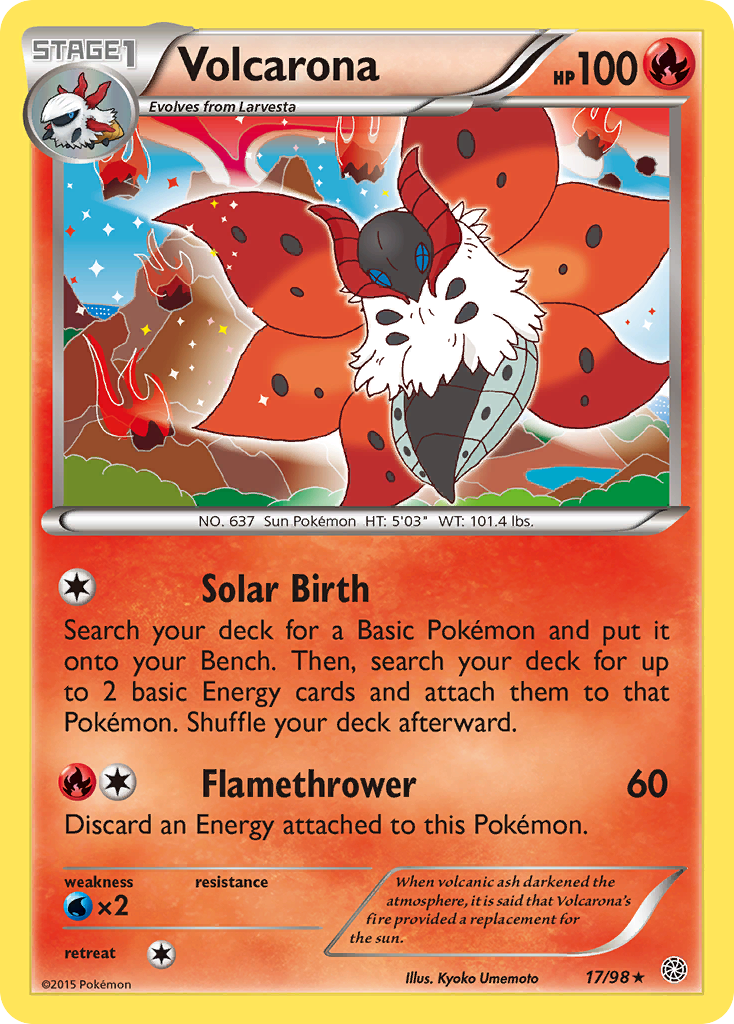 Volcarona (17) — XY - Ancient Origins #17/98