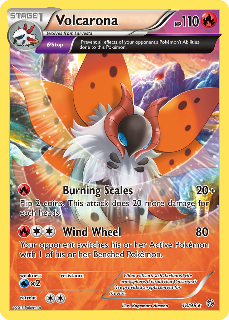 Volcarona (18) — XY - Ancient Origins #18/98