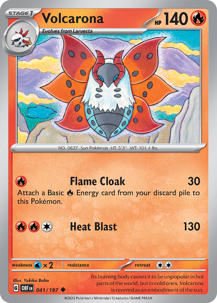 Volcarona — Battle Academy 2024 #041/197