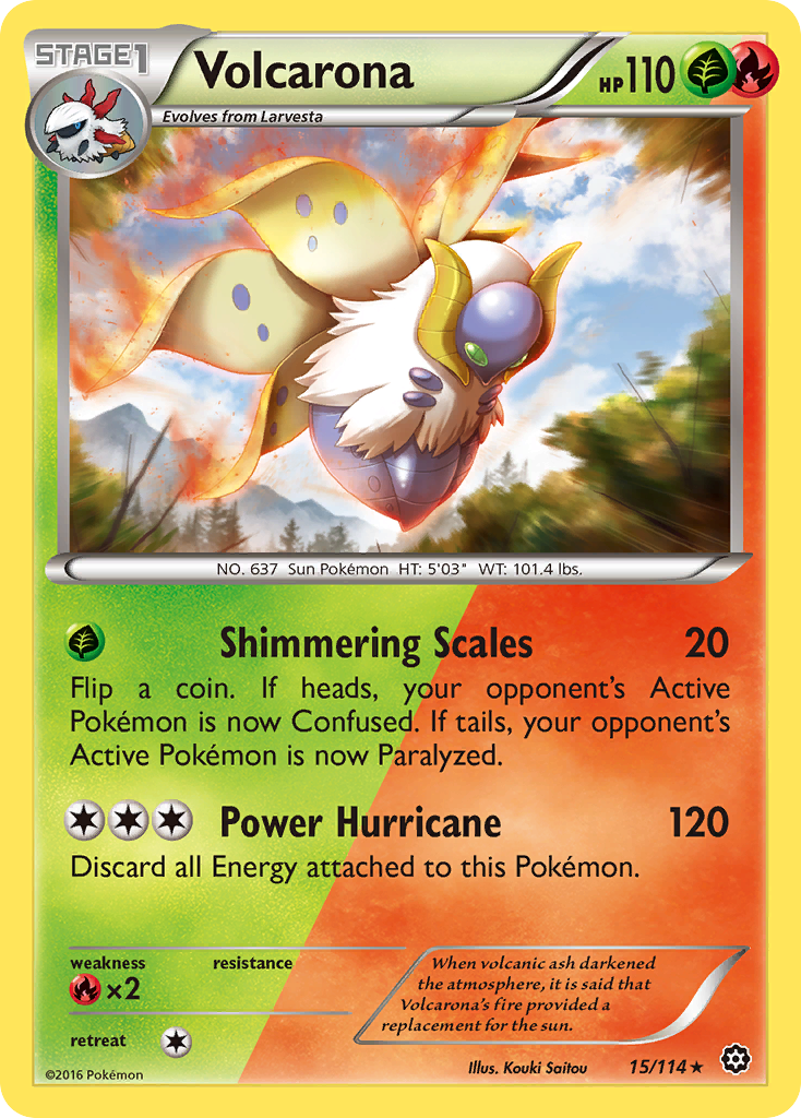 Volcarona — League & Championship Cards #015/114