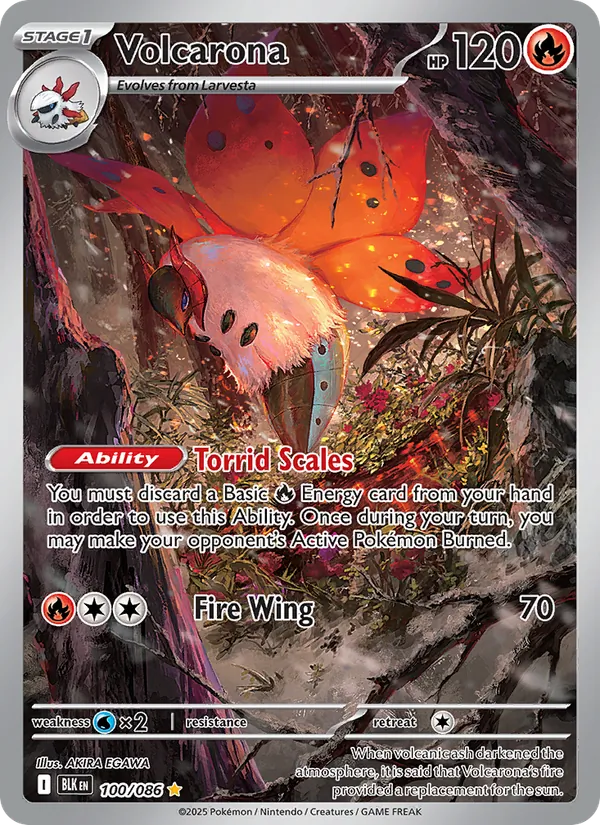Volcarona — SV: Black Bolt #100/086