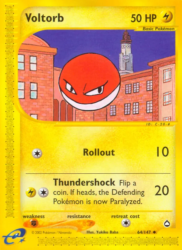 Voltorb (64) — Aquapolis #064/147