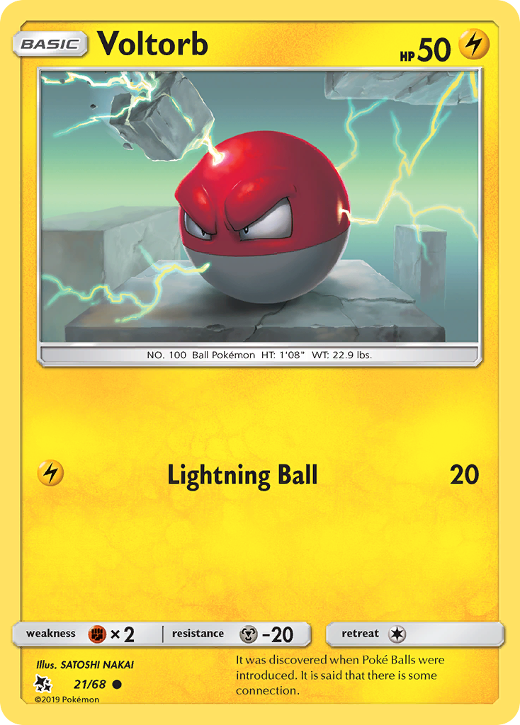 Voltorb — Hidden Fates #21/68