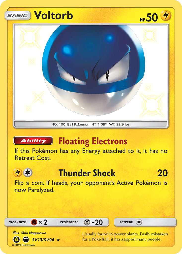 Voltorb — Hidden Fates: Shiny Vault #SV13/SV94