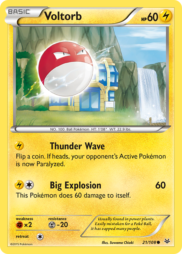 Voltorb — XY - Roaring Skies #21/108