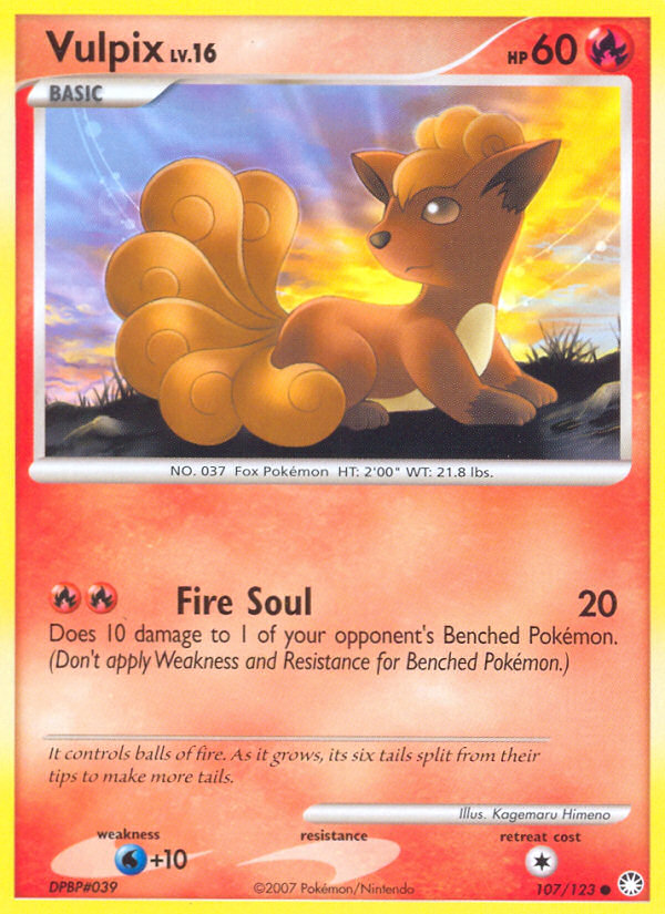 Vulpix — Mysterious Treasures #107/123