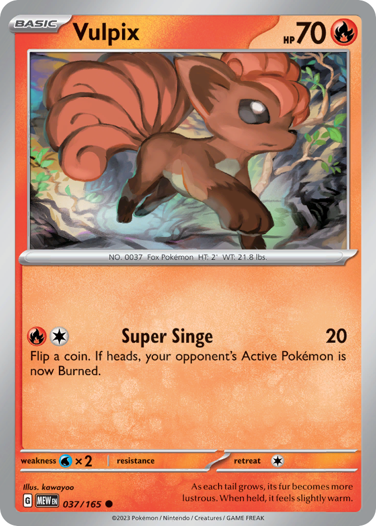 Vulpix — SV: Scarlet & Violet 151 #037/165