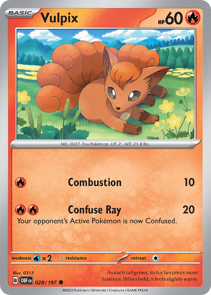 Vulpix — SV03: Obsidian Flames #028/197