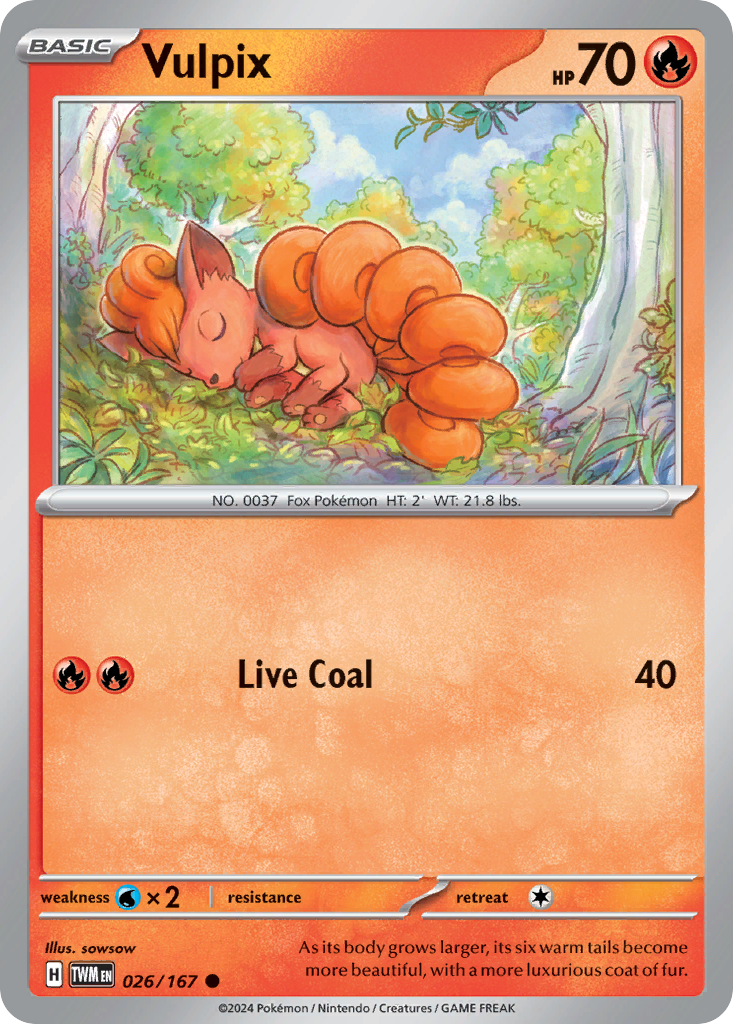 Vulpix — SV06: Twilight Masquerade #026/167