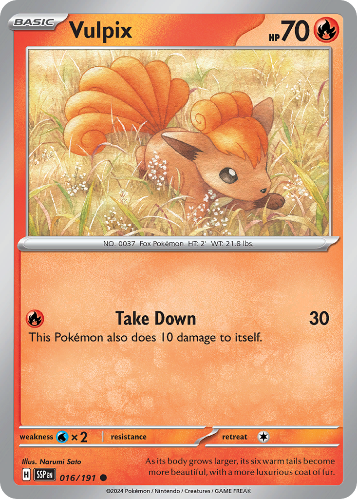 Vulpix — SV08: Surging Sparks #016/191