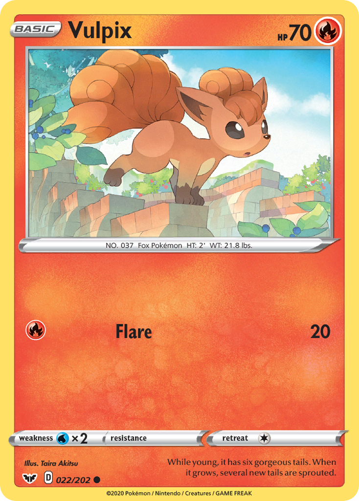 Vulpix — SWSH01: Sword & Shield Base Set #022/202