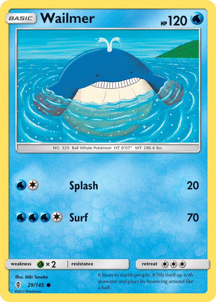 Wailmer — SM - Guardians Rising #29/145