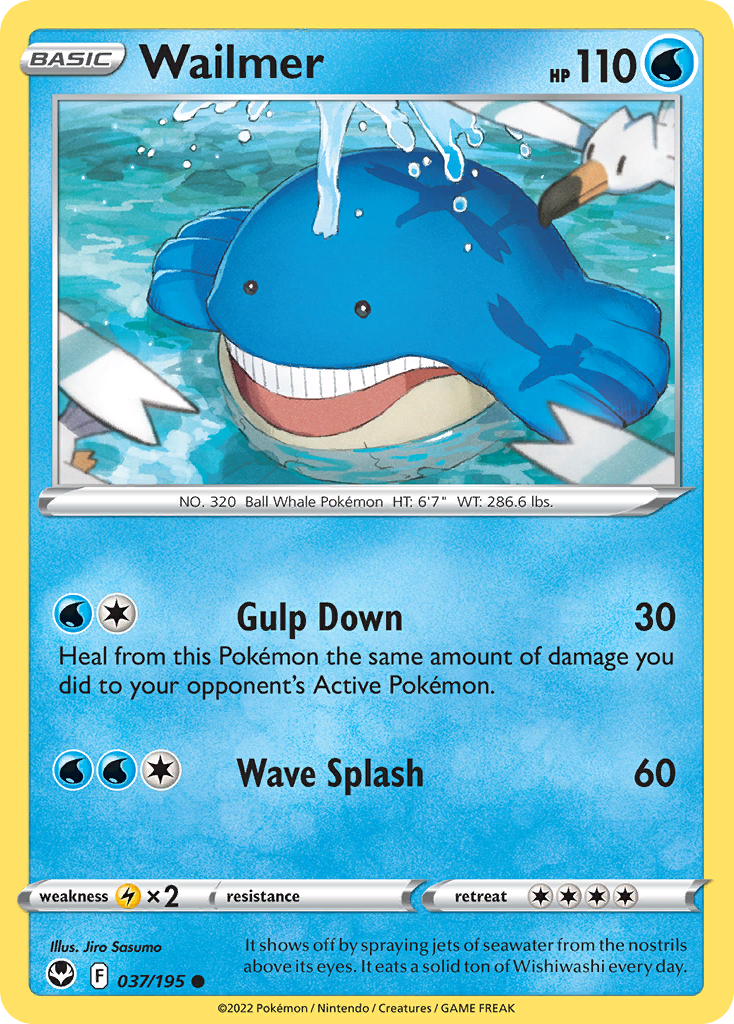 Wailmer — SWSH12: Silver Tempest #037/195
