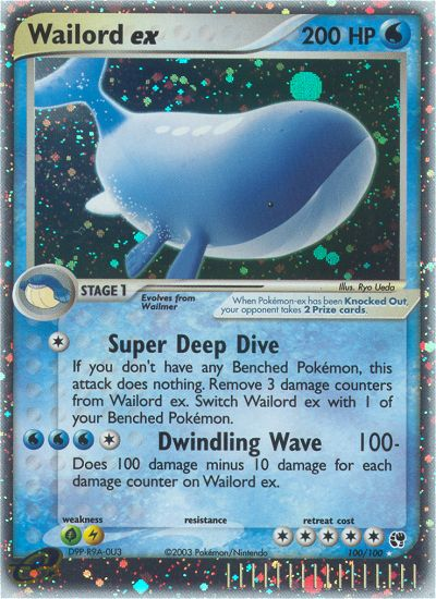 Wailord ex — Sandstorm #100/100