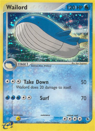 Wailord — Ruby and Sapphire #14/109