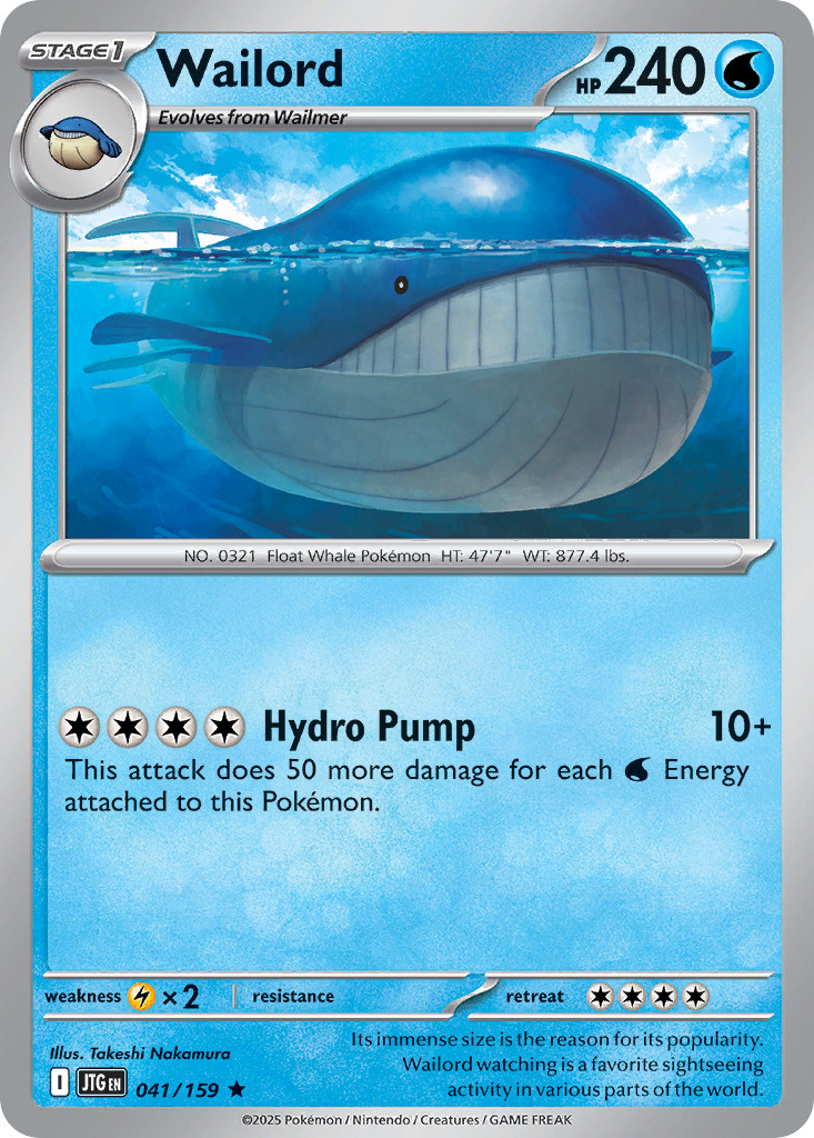 Wailord — SV09: Journey Together #041/159