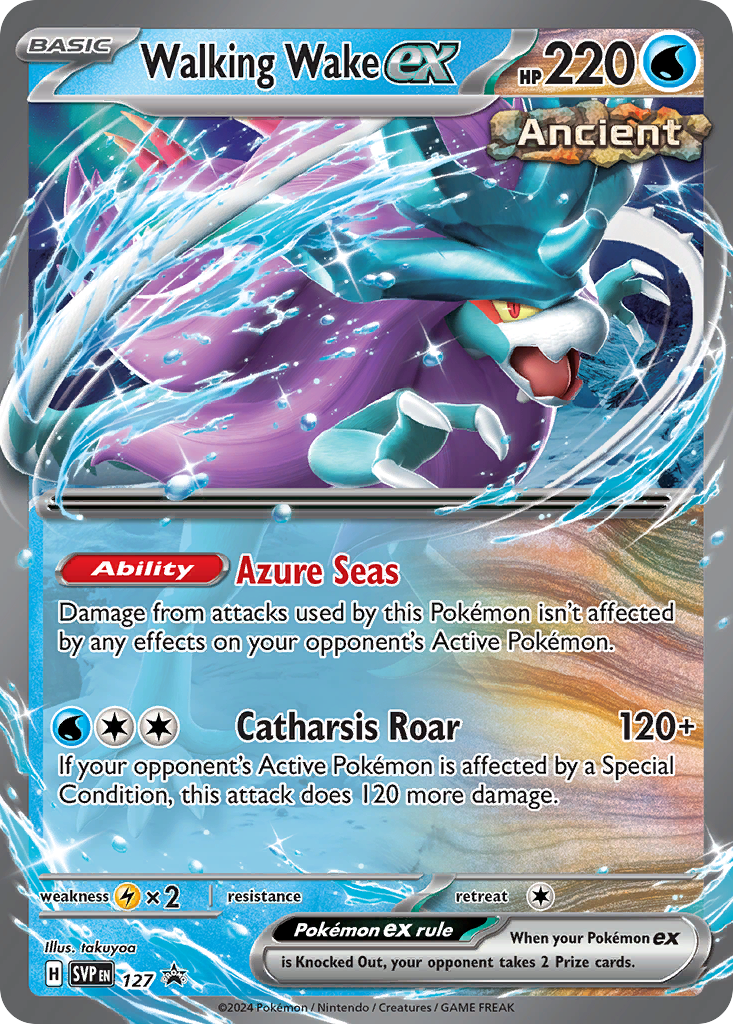 Walking Wake ex — SV: Scarlet & Violet Promo Cards #127