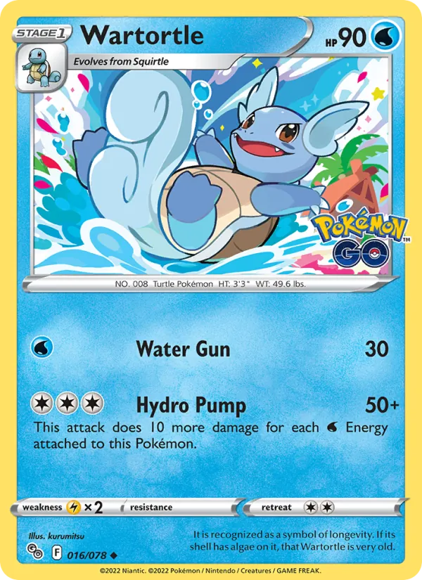 Wartortle — Pokemon GO #016/078