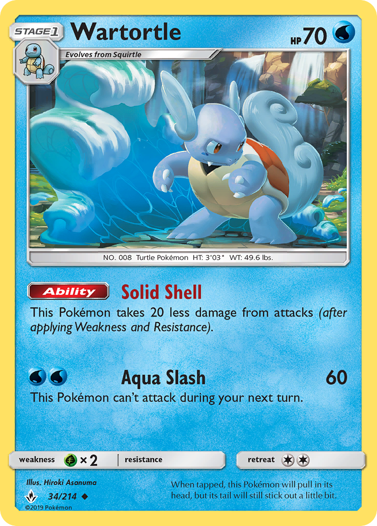 Wartortle — SM - Unbroken Bonds #34/214