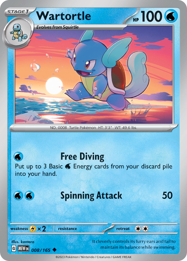 Wartortle — SV: Scarlet & Violet 151 #008/165