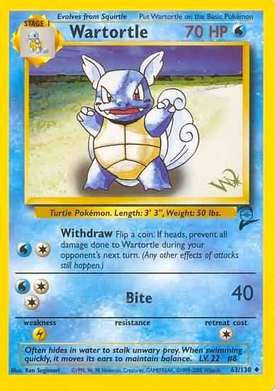 Wartortle [W Stamped] — WoTC Promo #063/130