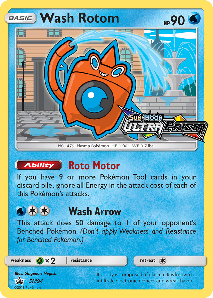 Wash Rotom — SM Promos #SM94