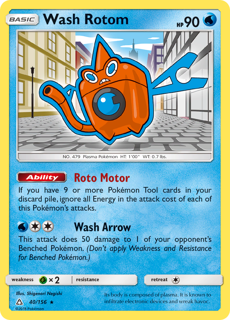 Wash Rotom — SM - Ultra Prism #40/156