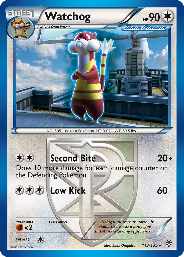 Watchog (Team Plasma) (113) — Plasma Storm #113/135