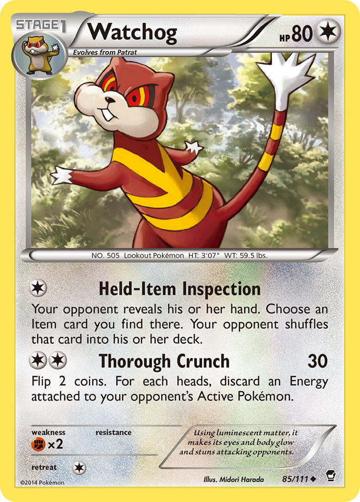Watchog — XY - Furious Fists #85/111