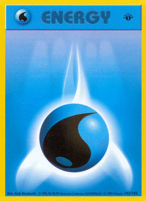 Water Energy — Base Set (Shadowless) #102/102