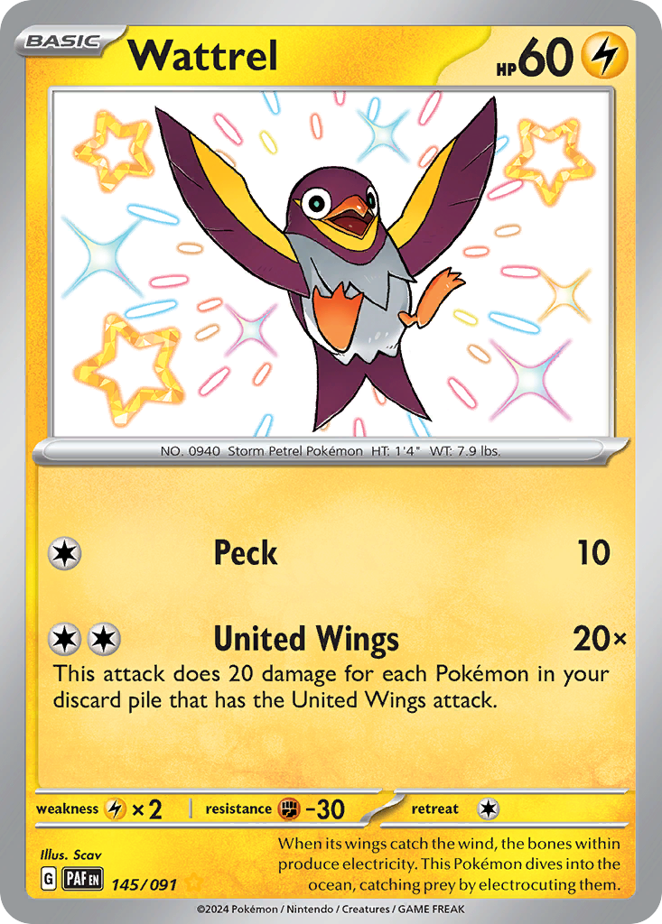 Wattrel — SV: Paldean Fates #145/091