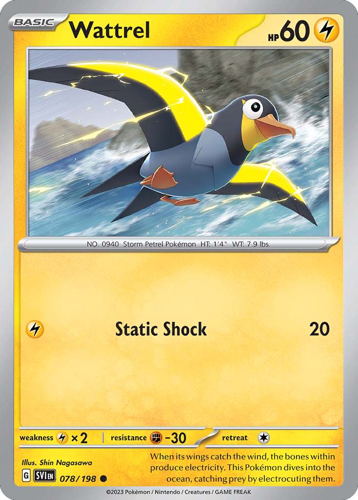 Wattrel — SV01: Scarlet & Violet Base Set #078/198
