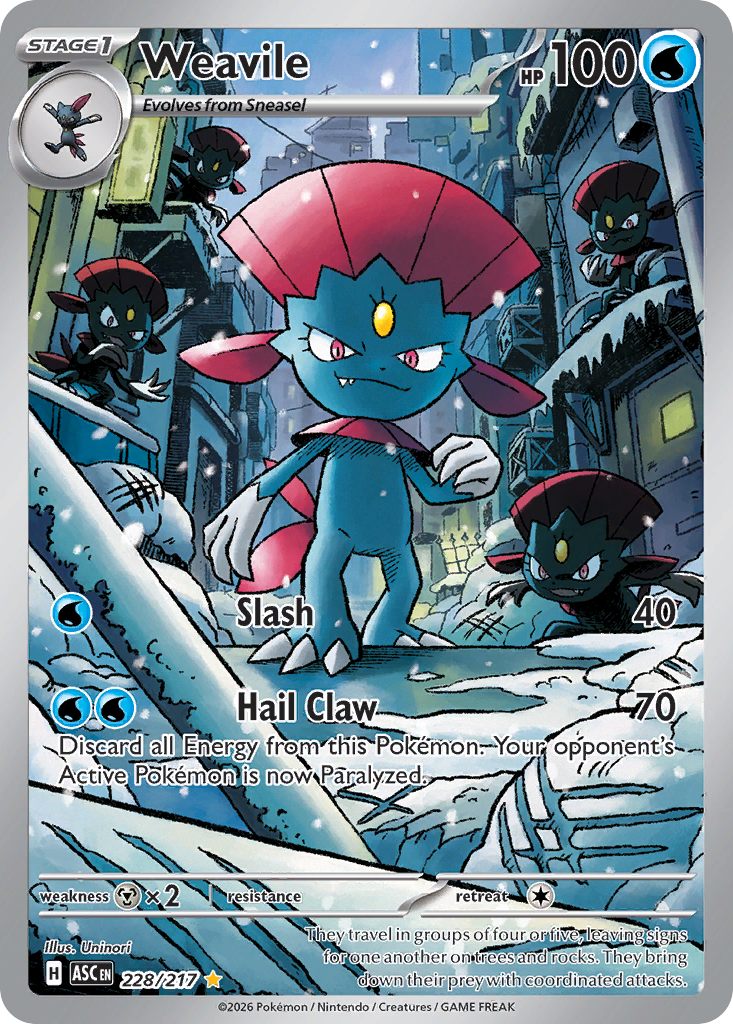 Weavile — ME: Ascended Heroes #228/217