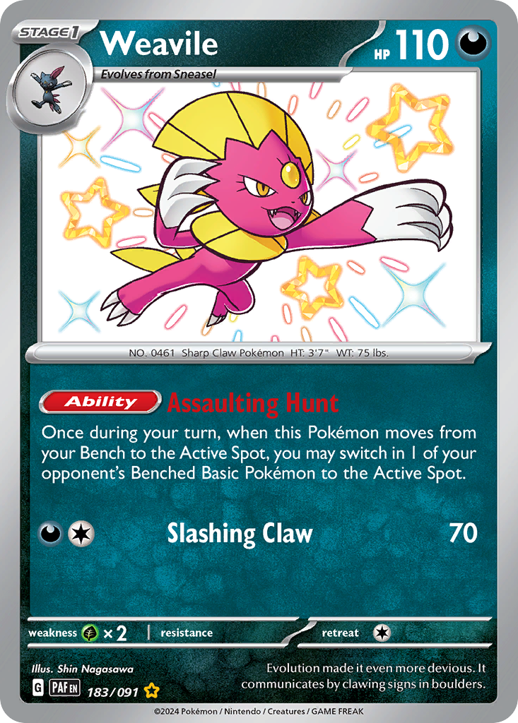 Weavile — SV: Paldean Fates #183/091