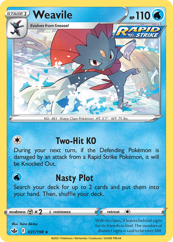 Weavile — SWSH06: Chilling Reign #031/198