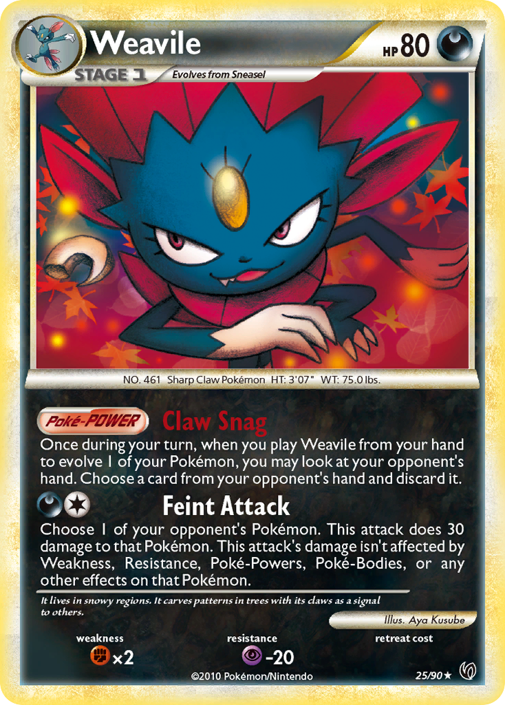 Weavile — Undaunted #25/90