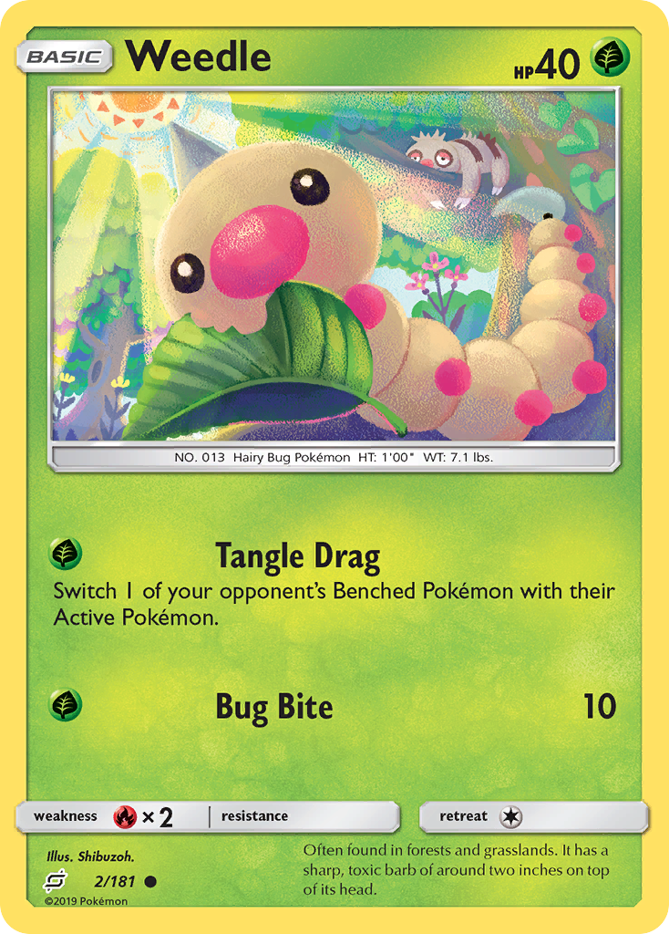 Weedle (2) — SM - Team Up #2/181