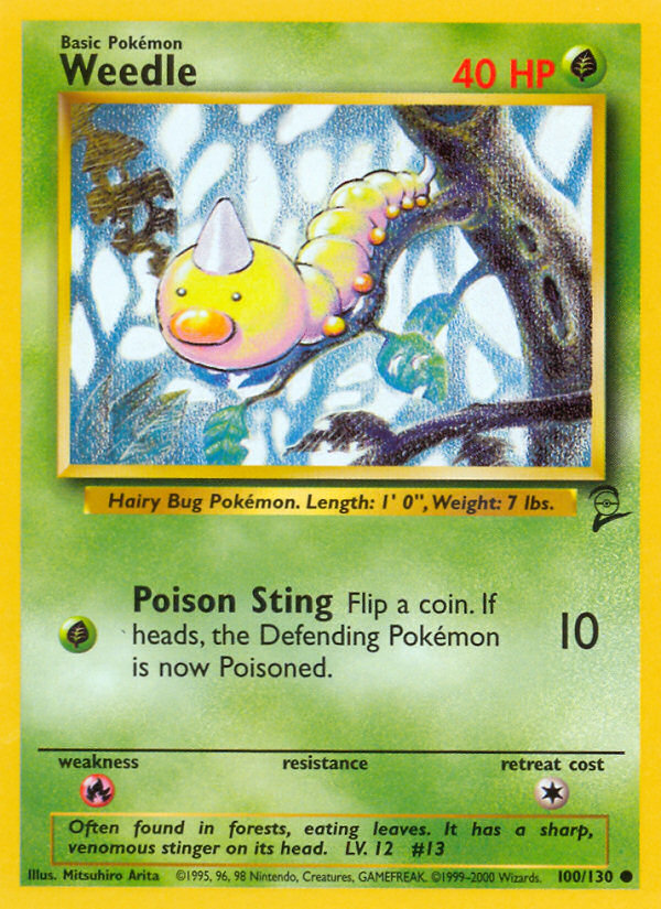 Weedle — Base Set 2 #100/130