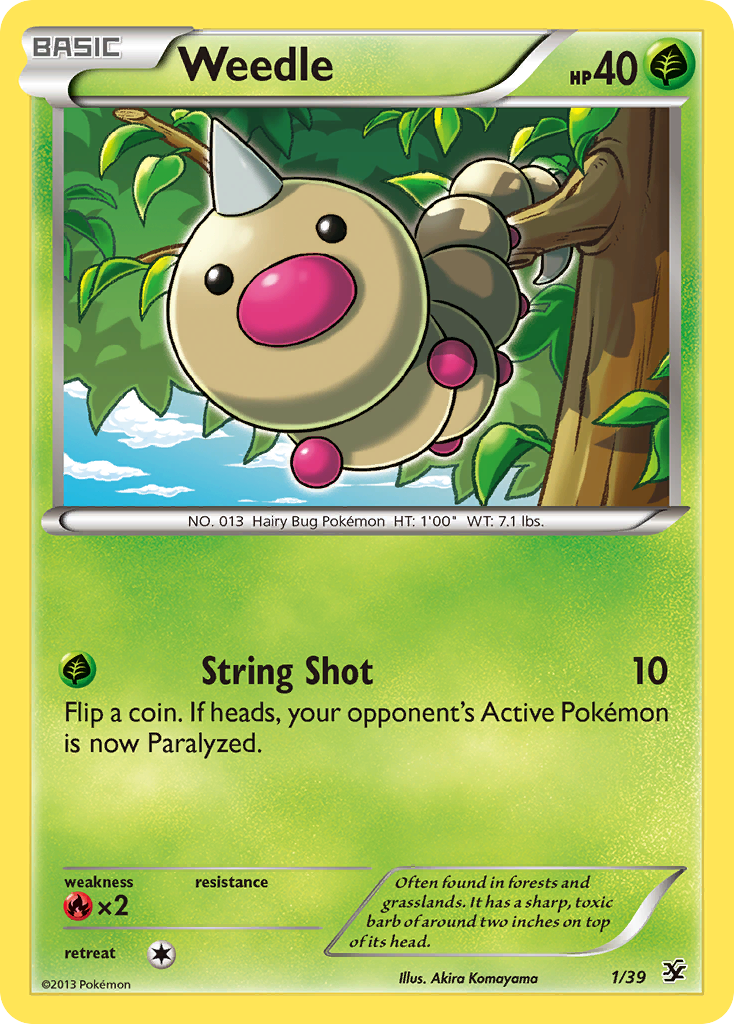 Weedle — Kalos Starter Set #1/39