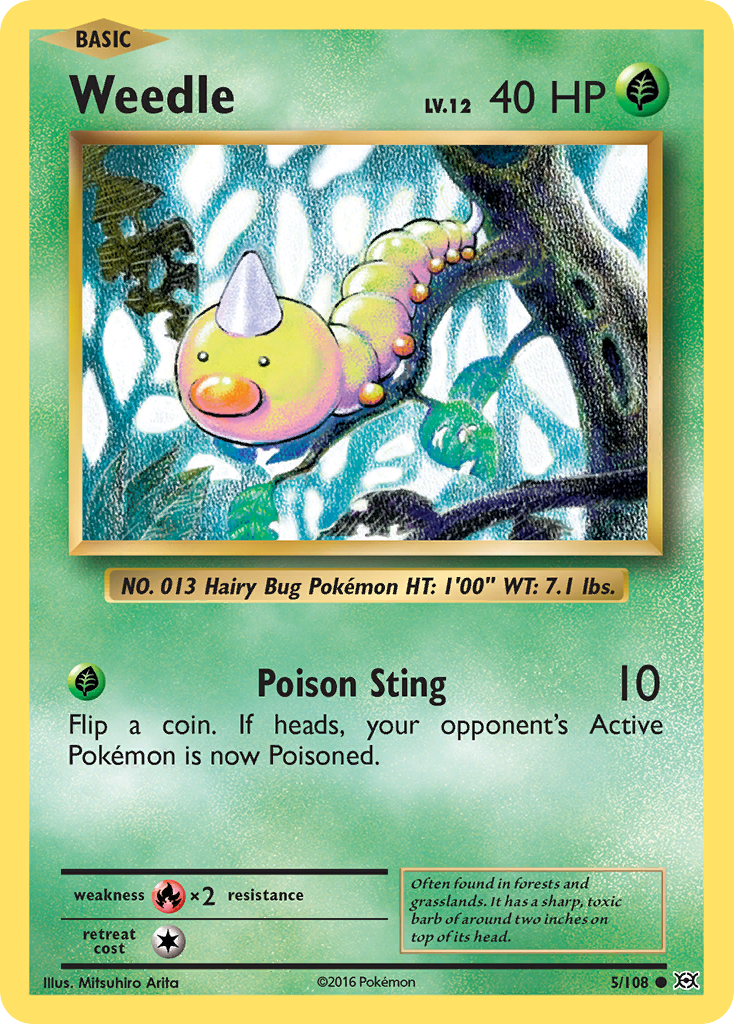 Weedle — XY - Evolutions #5/108