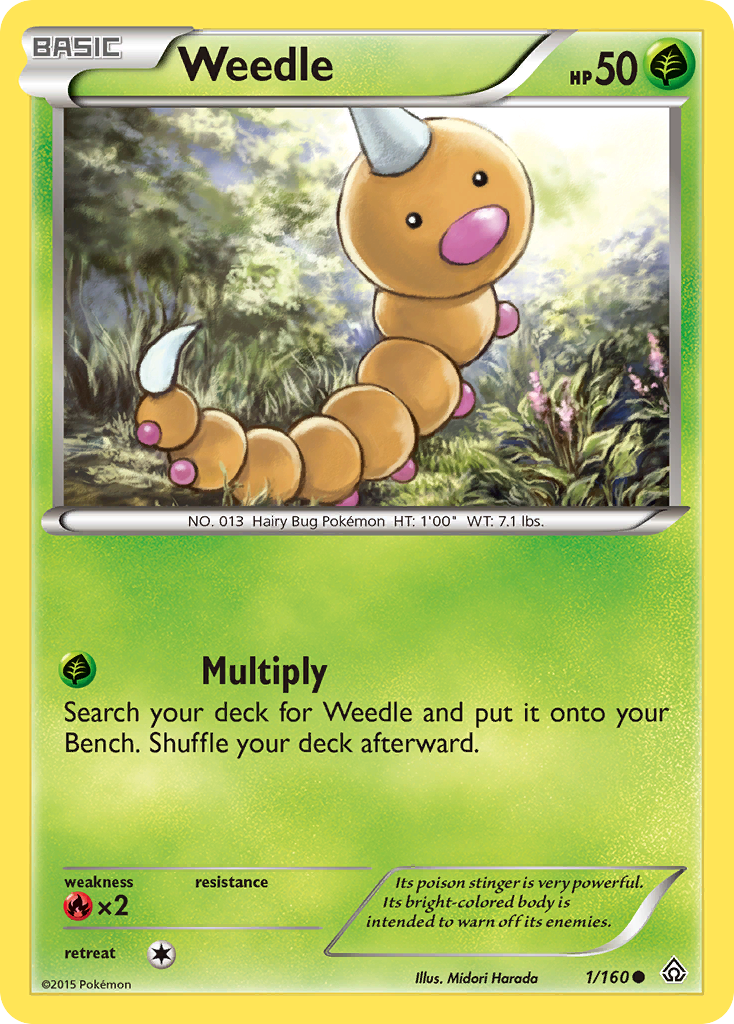 Weedle — XY - Primal Clash #1/160