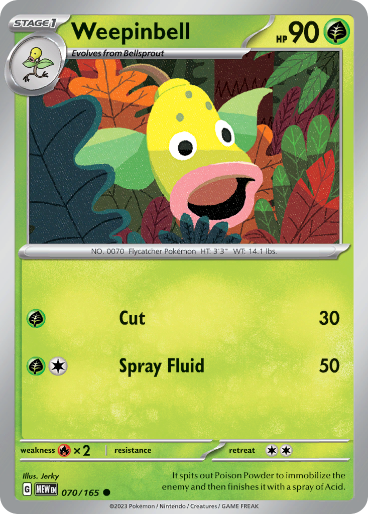 Weepinbell — SV: Scarlet & Violet 151 #070/165