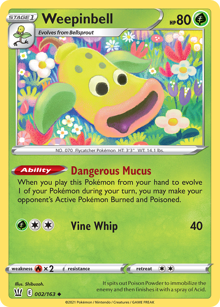 Weepinbell — SWSH05: Battle Styles #002/163