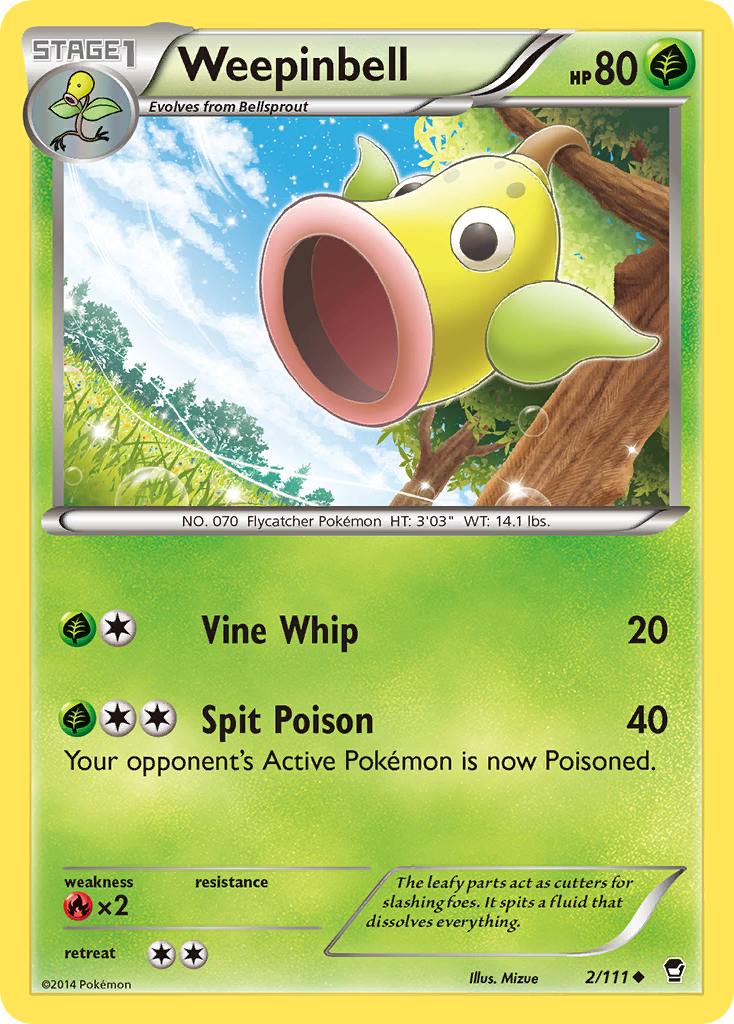 Weepinbell — XY - Furious Fists #2/111