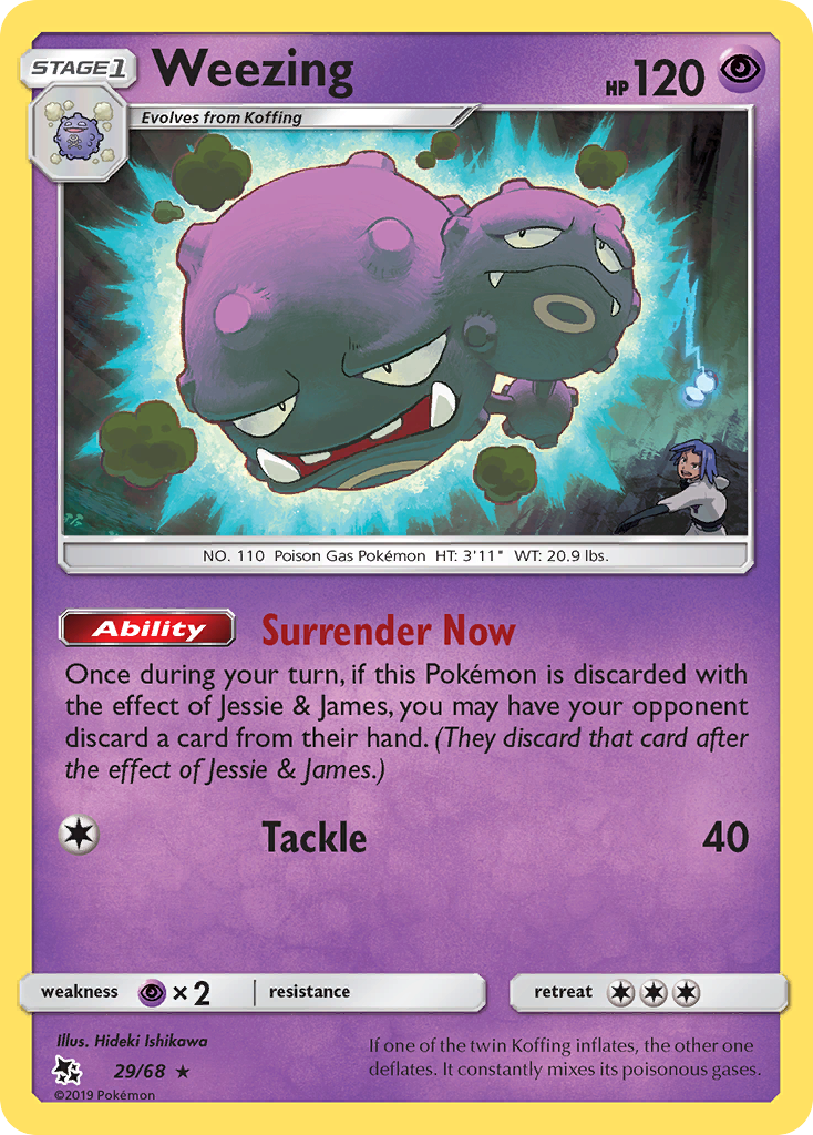 Weezing — Hidden Fates #29/68
