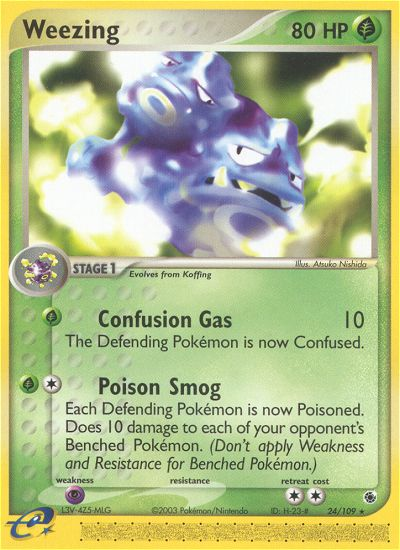 Weezing — Ruby and Sapphire #24/109