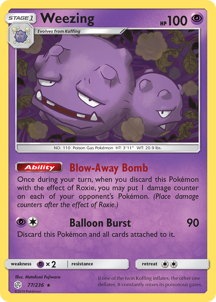 Weezing — SM - Cosmic Eclipse #77/236