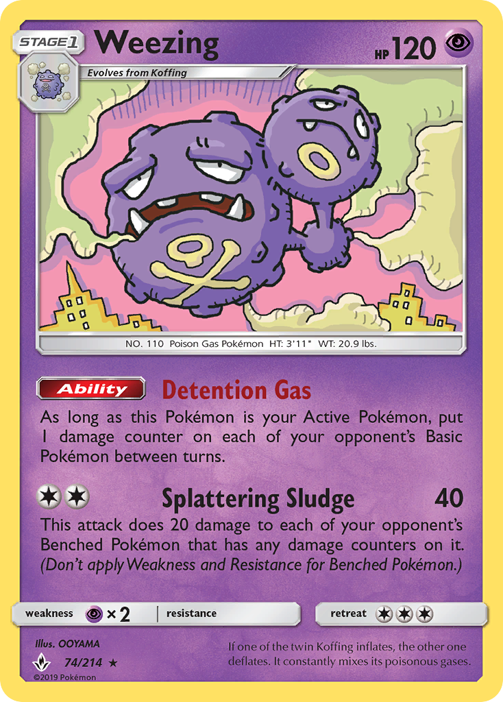 Weezing — SM - Unbroken Bonds #74/214