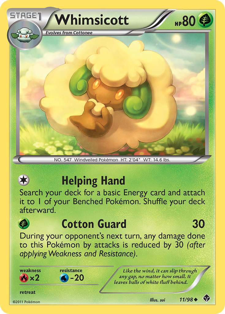Whimsicott (11) — Emerging Powers #11/98